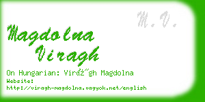 magdolna viragh business card
